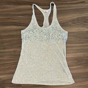 Victoria Secret PINK bling sequin tank top size S GUC